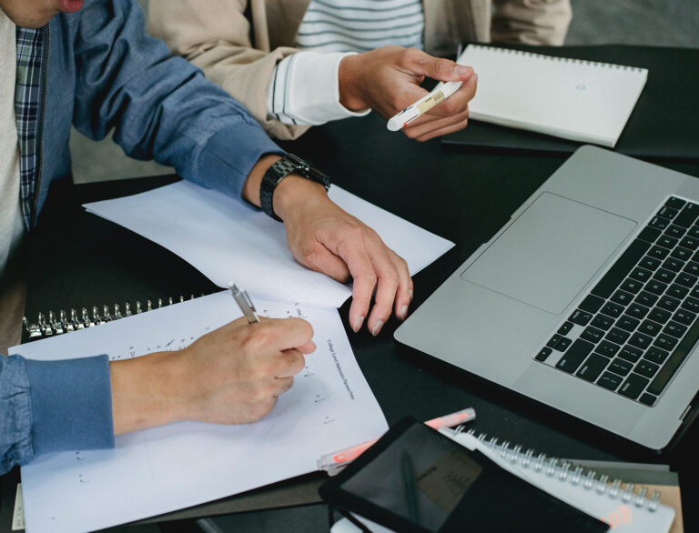 Shelf Realtors computer at office work